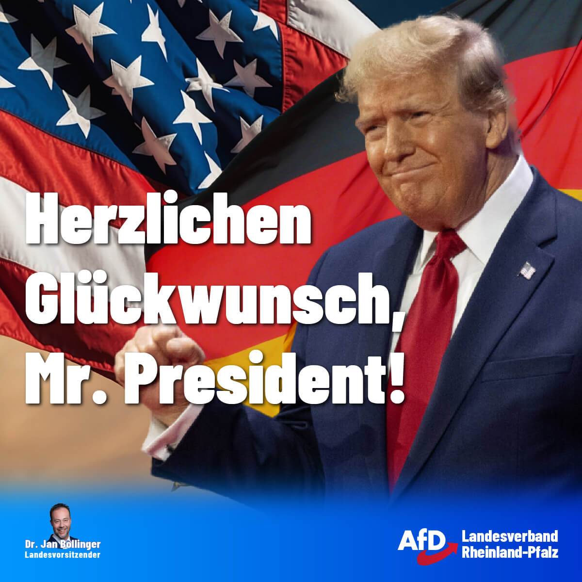 Ein strahlender Donald Trump