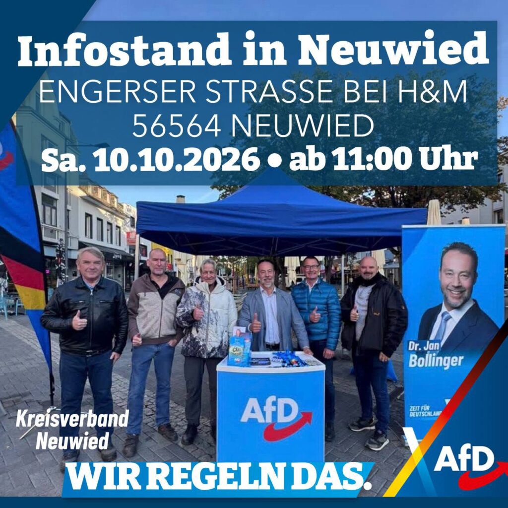 Infostand in Neuwied am 10. Oktober